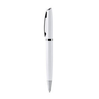 ALVIK Élégant stylo à bille torsadé avec corps en aluminium recyclé et détails en métal - EgotierPro BL7973