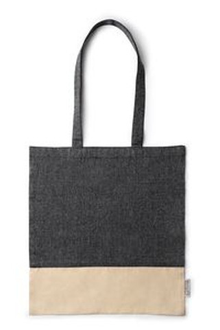 PALMIRA Recycled cotton bag in a heather finish design and 120 gsm natural cotton - EgotierPro BO7188