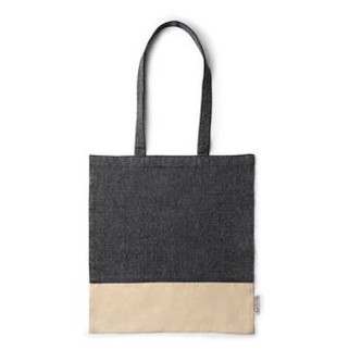 PALMIRA Recycled cotton bag in a heather finish design and 120 gsm natural cotton - EgotierPro BO7188