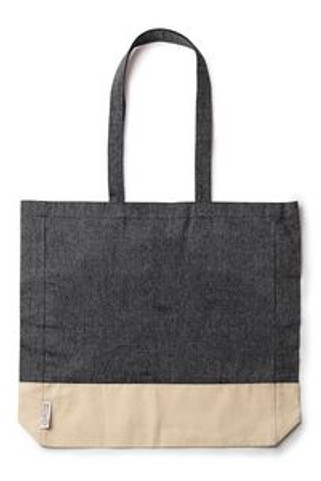 INCA Recycled cotton bag in a heather finish design and 120 gsm natural cotton with gusset - EgotierPro BO7189