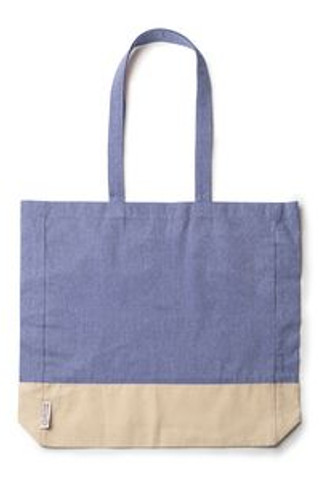 INCA Sac en coton recyclé au design chiné et en coton naturel 120 g/m ² avec soufflet - EgotierPro BO7189