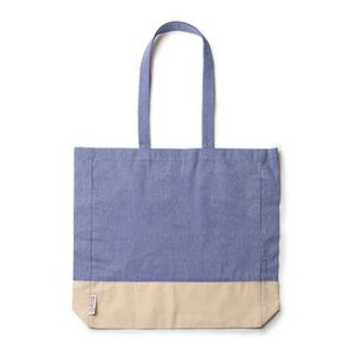 INCA Recycled cotton bag in a heather finish design and 120 gsm natural cotton with gusset - EgotierPro BO7189