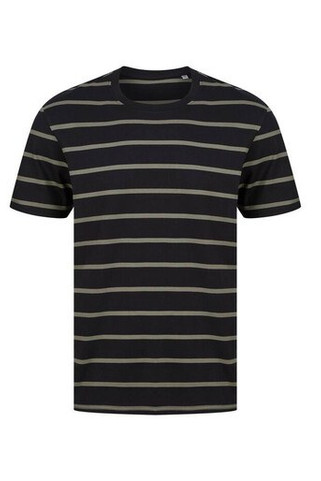 Front row FR136 - Heavyweight Relaxed Fit Striped Cotton Tee