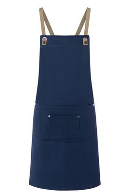 KARLOWSKY KYLS39 - Bib apron with cross straps and pocket