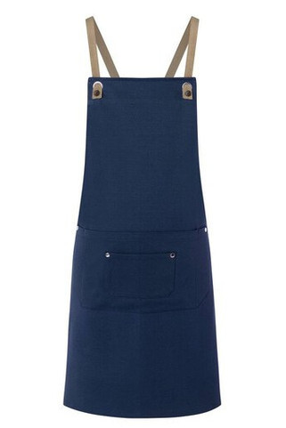 KARLOWSKY KYLS39 - Bib apron with cross straps and pocket