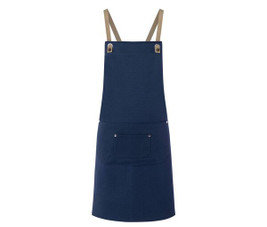 KARLOWSKY KYLS39 - Bib apron with cross straps and pocket