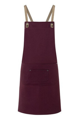 KARLOWSKY KYLS39 - Bib apron with cross straps and pocket