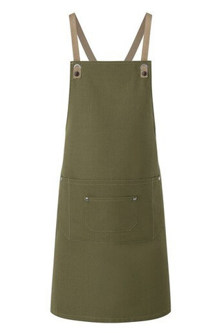 KARLOWSKY KYLS39 - Bib apron with cross straps and pocket