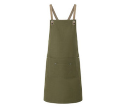 KARLOWSKY KYLS39 - Tablier Professionnel à Bretelles Croisées avec Poches