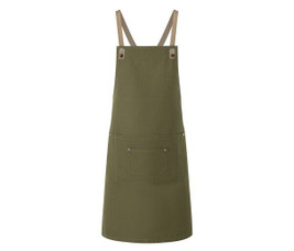 KARLOWSKY KYLS39 - Bib apron with cross straps and pocket