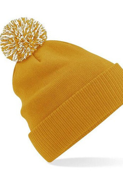 Beechfield BF450 - Trendy Two-Tone Pompom Winter Beanie