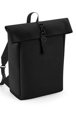 BAG BASE BG335 - MATTE PU ROLL-TOP BACKPACK