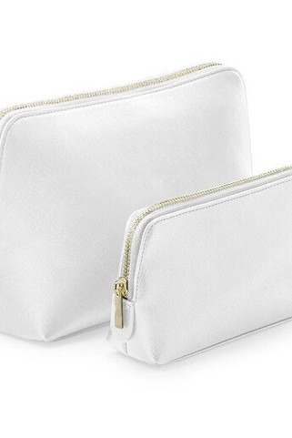 Bag Base BG751 - Elegant Saffiano Faux Leather Pouch by Bagbase