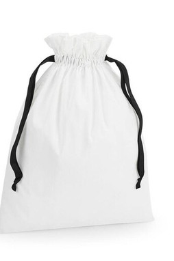 WESTFORD MILL WM121 - COTTON GIFT BAG WITH RIBBON DRAWSTRING