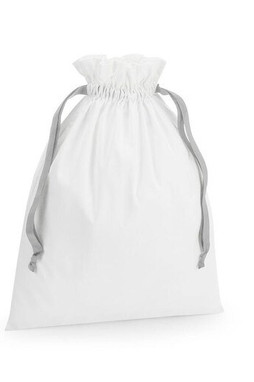 WESTFORD MILL WM121 - COTTON GIFT BAG WITH RIBBON DRAWSTRING
