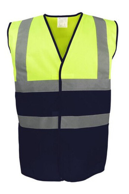 YOKO YK122 - HI VIS TWO TONE WAISTCOAT