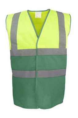 YOKO YK122 - HI VIS TWO TONE WAISTCOAT