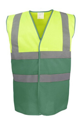 YOKO YK122 - HI VIS TWO TONE WAISTCOAT