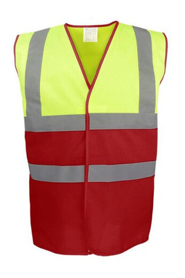 YOKO YK122 - HI VIS TWO TONE WAISTCOAT