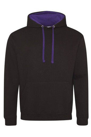 AWDIS JH003 - Urban Contrast Hoodie with Warm Kangaroo Pockets