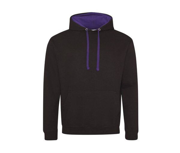 AWDIS JH003 - Urban Contrast Hoodie with Warm Kangaroo Pockets