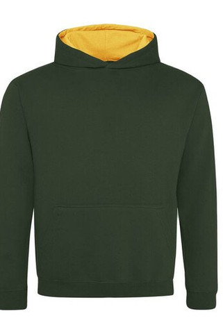 AWDIS JH03J - Childrens sweatshirt with contrasting hood