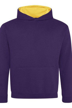 AWDIS JH03J - Childrens sweatshirt with contrasting hood