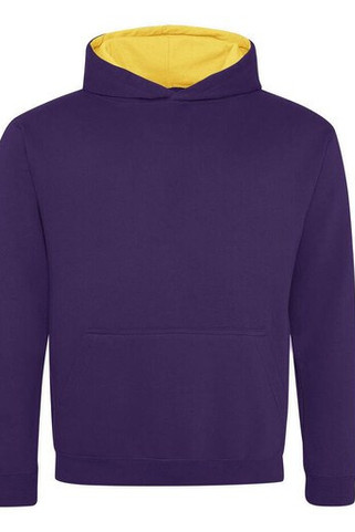 AWDIS JH03J - Childrens sweatshirt with contrasting hood