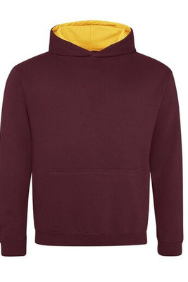 AWDIS JH03J - Kindersweatshirt met contrasterende capuchon