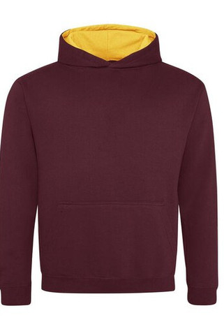 AWDIS JH03J - Sweat enfant capuche contrastée