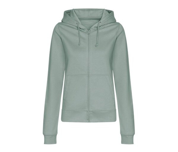 AWDIS JH050F - Women's Relaxed Fit Full Zip Hoodie with Kangaroo Pockets