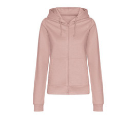 AWDIS JH050F - Women's Relaxed Fit Full Zip Hoodie with Kangaroo Pockets