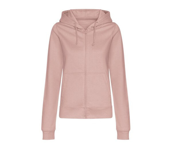 AWDIS JH050F - Women's Relaxed Fit Full Zip Hoodie with Kangaroo Pockets