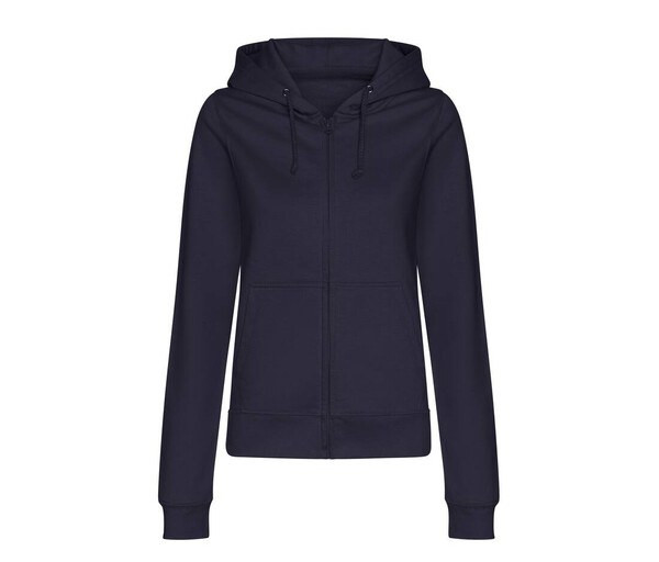 AWDIS JH050F - Women's Relaxed Fit Full Zip Hoodie with Kangaroo Pockets
