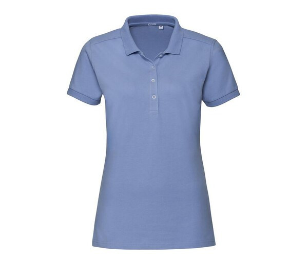 Russell JZ565 - Polo Femme Élégant en Coton avec Boutons Nacrés