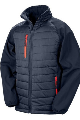 Result RS237 - Komfortabel Bi-material Jakke med Lynlåslommer