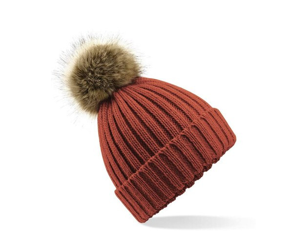 Beechfield BF412 - Big mesh Pop Pom beanie