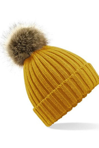 Beechfield BF412 - Bonnet grosse maille Pop Pom