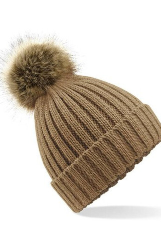 Beechfield BF412 - Bonnet grosse maille Pop Pom