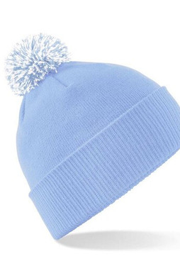 Beechfield BF450 - Modische Beanie mit Zweifarbiger Bommel