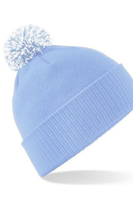 Beechfield BF450 - Trendy Two-Tone Pompom Winter Beanie