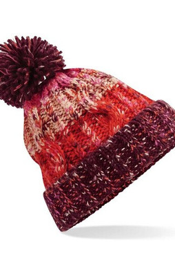 Beechfield BF486 - Corkscrew beanie with pompom
