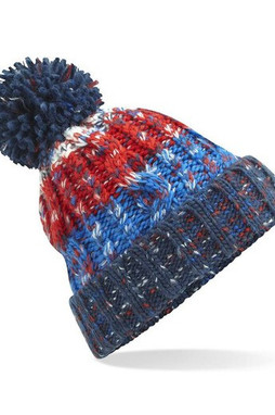Beechfield BF486 - Corkscrew beanie with pompom