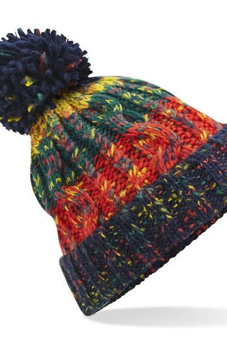 Beechfield BF486 - Bonnet Corkscrew avec pompon