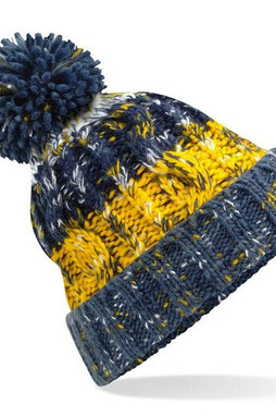 Beechfield BF486 - Corkscrew beanie with pompom