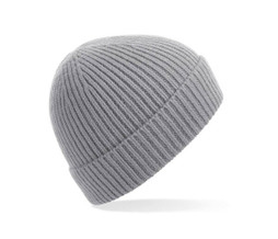 BEECHFIELD BF380 - Gorro de Malha Canelada com Design Dobrado