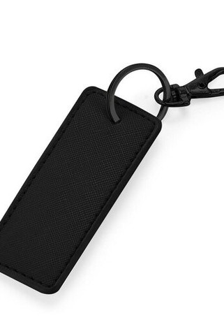 BAG BASE BG744 - Elegant Saffiano Leather-Look Key Clip Charm