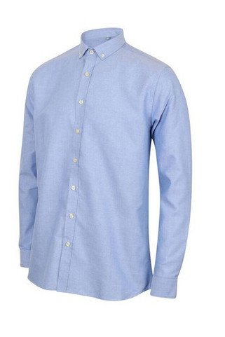 HENBURY HY512R - MEN’S MODERN L/S OXFORD SHIRT – REGULAR FIT