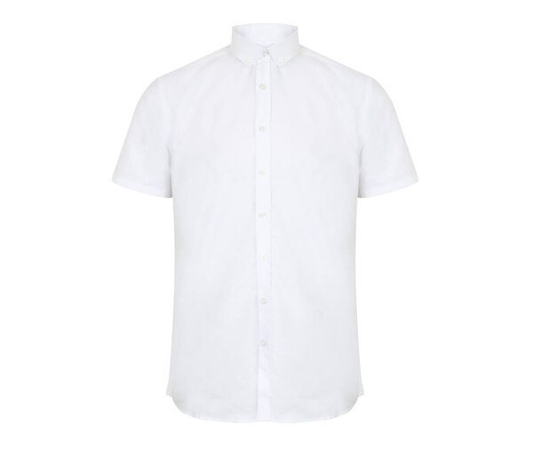 HENBURY HY517R - MEN’S MODERN S/S OXFORD SHIRT – REGULAR FIT