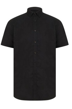HENBURY HY517R - MEN’S MODERN S/S OXFORD SHIRT – REGULAR FIT